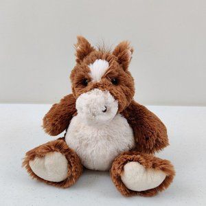 Animal Alley Pony Horse Plush Bean Bag Shaggy Brown Stuffed Animal Toy Lovey